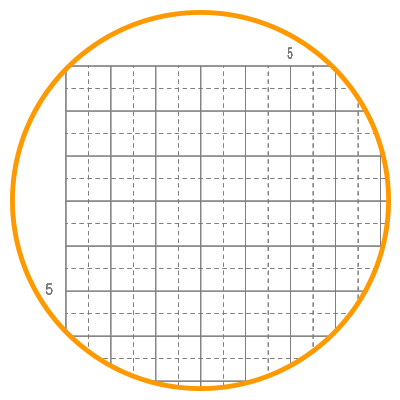 5mm方眼罫［10mm実線あり］