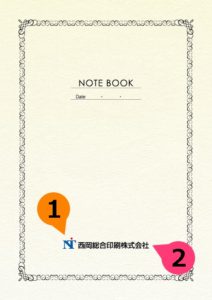 文字の差替ノート「nc003_basic-03」の表紙デザインの画像です。