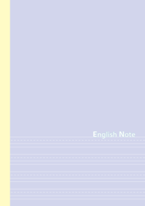 HNオリジナルの商品「nn037_english-01」の表紙デザイン