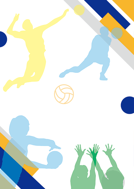 写真・ロゴ・文字の差替ノート「nc054_sotsudan_volleyball-02」の裏表紙デザイン
