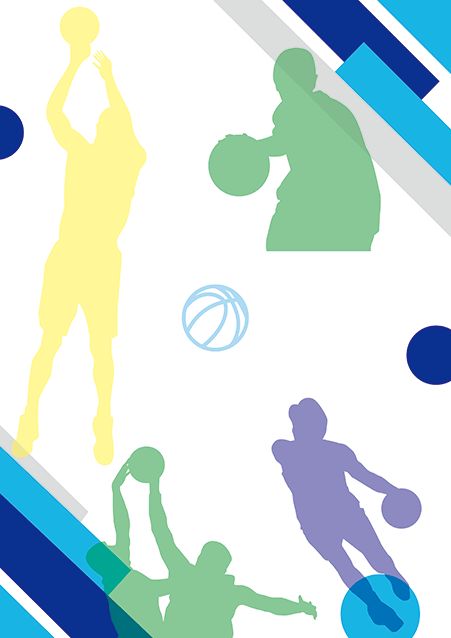 写真・ロゴ・文字の差替ノート「nc055_sotsudan_basketball-02」の裏表紙デザイン